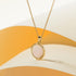 Round Gold Necklace for Women, Dainty 14K Gold Plated Black Small Circle Pendant White Mother of Pearl Choker Necklace Cute Fashion Necklace Trend...