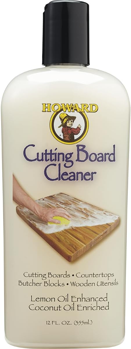 Howard Products CBC012 Cutting Board Cleaner, Cleaner for Wooden Cutting Boards, 12 oz...