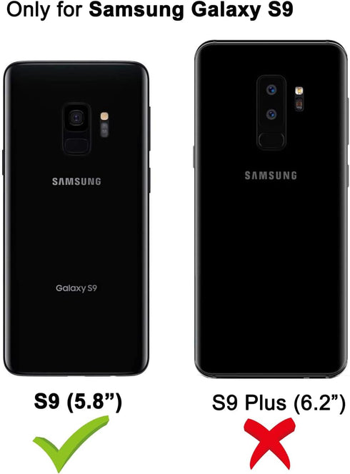 Annymall for Samsung Galaxy S9 Case with Screen Protector, Full Body Heavy Duty Shockproof Drop-proof Phone Case Rugged Triple-Layer Defender Prot...