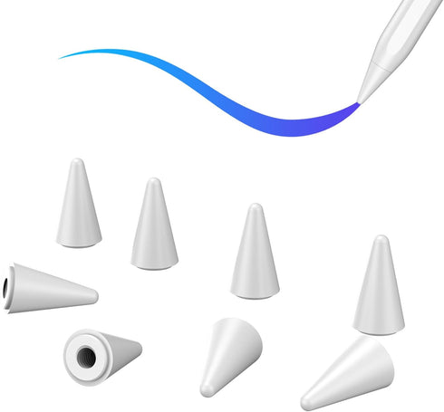 8 Pack Apple Pencil Tips, Replacement Tips Only Compatible with our KARFUN Pencil, iPencil Nib for iPad Pencil 2018-2023, iPad 10/9/8/7/6 Gen, iPa...