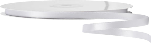 LIUYAXI White Double Face Satin Ribbon 1/4" X 50 Yards, Ribbons Perfect for Crafts, Gift Wrapping, Bow Making and More...