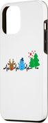 iPhone 14 Plus Christmas Nurse Heartbeat Reindeer Snowman EKG Xmas Holiday Case...