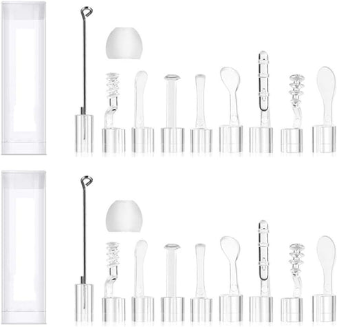 22PCS Ear Pick Kit for Any 3.9MM LED Lights Otoscope, Earwax Removal Ear Spoon Fittings for 0.15" Wireless Otoscope Accessories Replacement Set...