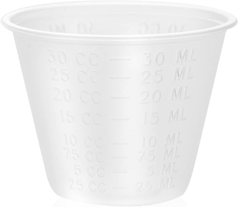 Dealmed Medicine Cups – 200 Medicine Measuring Cups, Graduated, 1oz Disposable Plastic Medicine Cups, Ideal for Doctor's Offices, School Nurse's, ...
