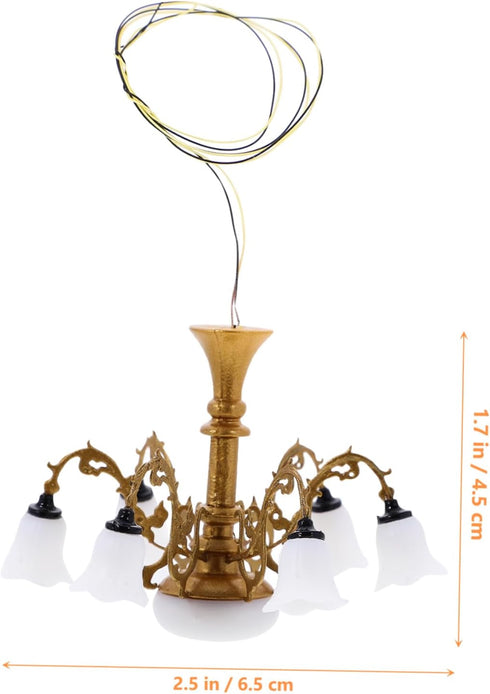 Model Chandelier Mini Lamp Doll House Mini Chandelier Tiny House Chandelier Lamp Tiny House Lamp Tiny House Ceiling Lamp Dollhouse Led Chandelier ...