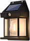 Solar Sconce Lights - Outdoor Solar Lights Porch Lightspatio Wall Light Fixture Human Body Sensor Lighting from Dusk to Dawn 3 Modes for Terraces,...