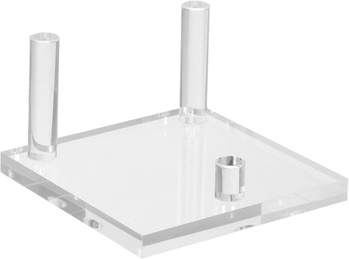 PATIKIL 3" x 3" x 2" Acrylic Display Stands, Display Easel Holder Crystal Display Stand for Mineral Gemstone, Clear...