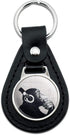 GRAPHICS & MORE Black Leather Headphone Chimp Monkey Wall Keychain...