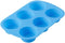 Wilton Easy-Flex Silicone Muffin and Cupcake Pan, 6-Cup, Blue...