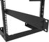 Jingchengmei 12 Port/Way/Hole Hinged Patch Panel - 1U 19" Rack Mount D-Type Connectors - Audio with Hinged Side (H1U12D, Black)...