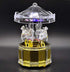 Mechanical Wind-up Carousel Music Box with LED Lights Transparent Acrylic Melody Castle in The Sky Carrying You...