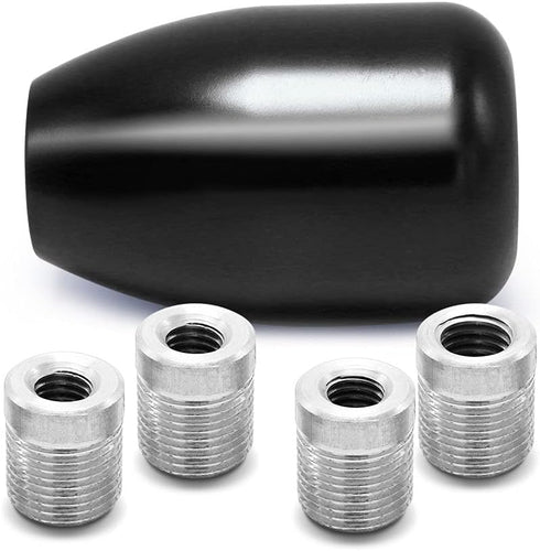 (Black) 5 Speed Manual Universal Automatic Gear Shifter Shift Knobs Level with 4 Adapters Fit Compatible with Manual Cars Most Automatic Cars...