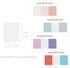 Monolike Color palette Sticky Solid 301 A SET 4p - Self-Adhesive Memo Pad 30 sheets...