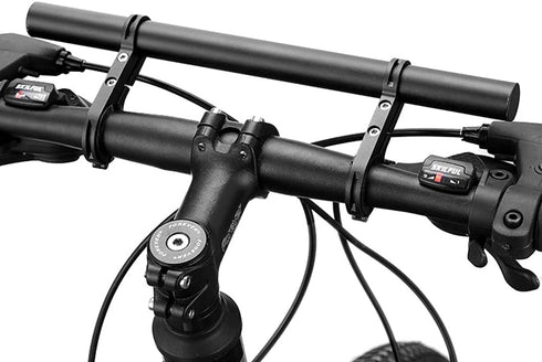 Bicycle Extension Bracket?Aluminum Alloy Bike Double Handlebar Extender for Holding Bicycle Speedometer, Phone Light Mount Holder(Black)...
