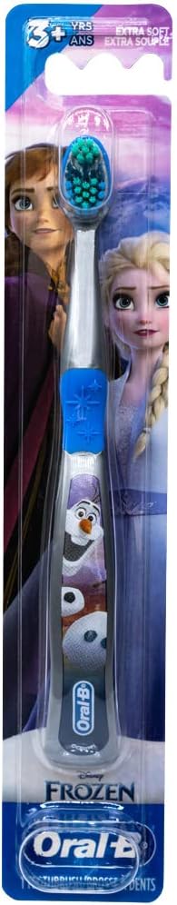 Oral-B Disney Frozen Toothbrush, 3+ YRS, Extra Soft (Characters Vary) - Pack of 3...
