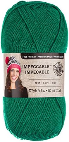 Loops & Threads Impeccable Yarn 4.5 oz. One Ball - Kelly Green...