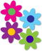 Set of 4 Bright Flower Pack Magnet by Magnet America Is 9.5" x 7.875" Made for Vehicles and Refrigerators...