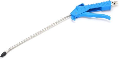 Air Blow Gun with 10" Long Angled Nozzle, Long Reach Industrial Air Blow Gun, Pneumatic Air Compressor Accessories Cleaning Tool, Stainless Steel ...