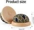 Round Pin Cushion, Wooden Base Cute Needle Pincushions Japanese Style Pin Cushions Needle Holders for Sewing Quilting Accessory or DIY Crafts.Blac...