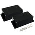 Junction Box IP65 Waterproof Dustproof ABS Plastic Universal Electric Project Enclosure with Fixed Ear Black 6.2x3.5x2.5 inch (2pc)...