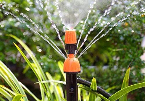 CTKcom Micro Spray Adjustable 360 Degree Water Flow Irrigation Drippers on Stake Emitter Drip System,Pack of 25...