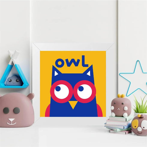 ZRIZQ Paint by Numbers for Adults Beginner Kids Ages 6-8-12 with Wooden Frame,Easy Paint by Numbers for Gift Home Decoration 8x8 Inch(Owl)...