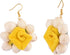 Efulgenz Handmade Floral Beaded Yellow Faux Pearl Flower Jewelry Set Choker Neckalce with Maang Tikka Earrings Indian Jewelry for Women for Haldi ...