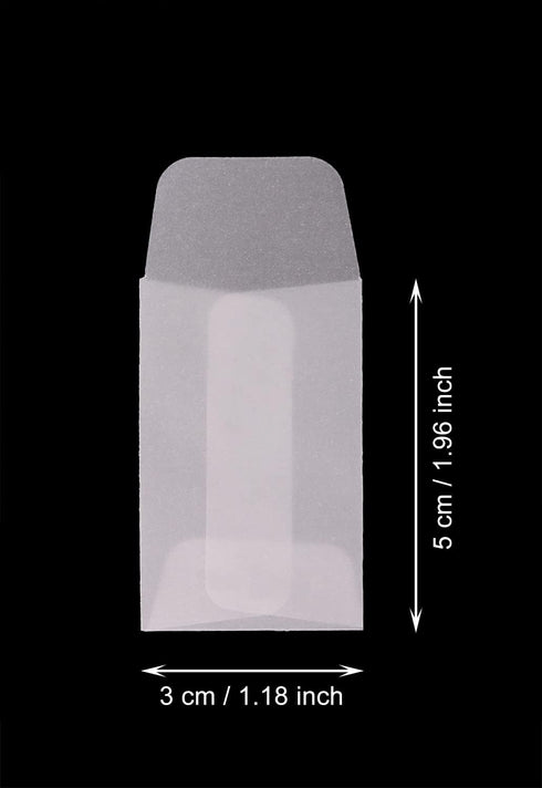 60pcs White Translucent Paper Envelope Bag Mini Butter Paper Pouches Clear Glassine Gift Small Bag for Jewelry Ring Tag Photo Necklace Stud Earrin...