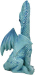 Ebros Valentine Cupid Love Blue Dragon Figurine 5.5" Tall Romantic Male Dragon Left Part of Heart Curve Collectible Medieval Fantasy Dungeons and ...