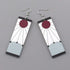 Tanjiro Cosplay Hanafuda Japanese Rising Red Sun Flag Anime Jewelry Earrings - Pair...