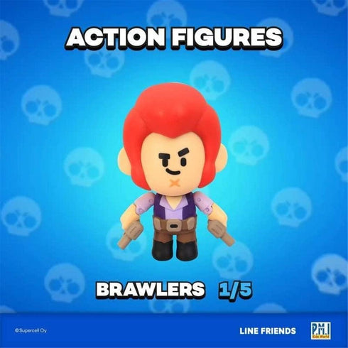P.M.I. Brawl Stars Action Figure | Colt Figure | 4.5-Inch-Tall Collectibles | Brawl Stars Toy Figurine| Ofically Licensed Toys, Supercell, Gift fo...