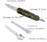 Detachable camping tableware set,Portable 5-in-1 stainless steel travel tableware,Multifunctional folding tableware,Outdoor tableware,Travel table...