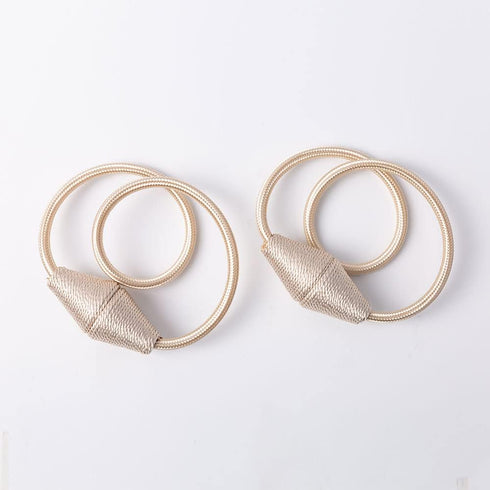Magnetic Curtain Tiebacks with Upgrade Larger Magnet, 2 Pack 18in European Style Convenient Curtain Holdbacks Decorative Tie Backs for Drapery Hol...