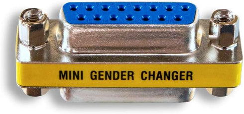 ZAGA1677FF DB15 Female to DB15 Female Mini Gender Changer...