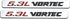 Aimoll 2pcs 5.3l Vortec Hood Emblems Replacement for Z71 GMC Engine Badge Silverado Chrome (Chrome)...