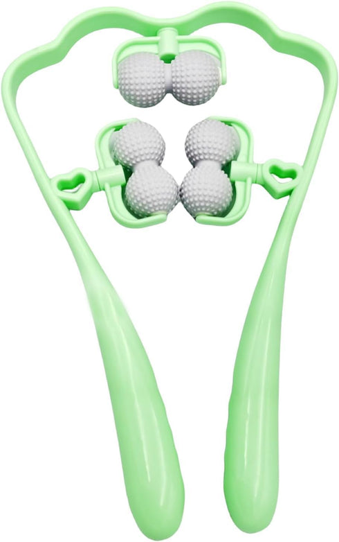 Neck Massager for Pain Relief deep Tissue, 6 Balls Massage Roller, Neck Pain Relief Massager for Deep Tissue in Neck, Back, Shoulder, Waist, and L...
