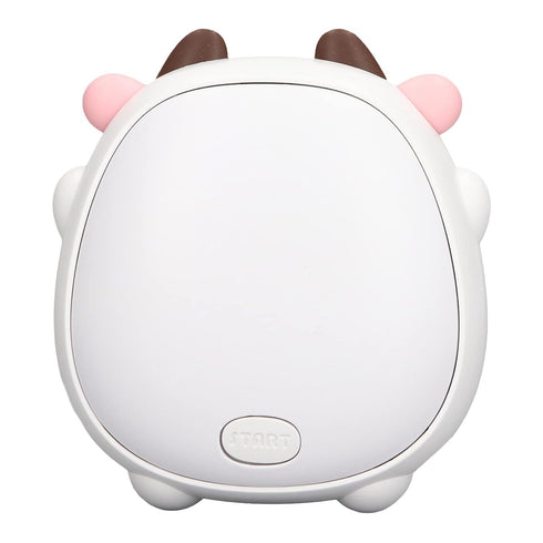 Electric Mini 2 Levels USB Rechargeable Fast Heating Cartoon Cow Night Light Heater (White)...