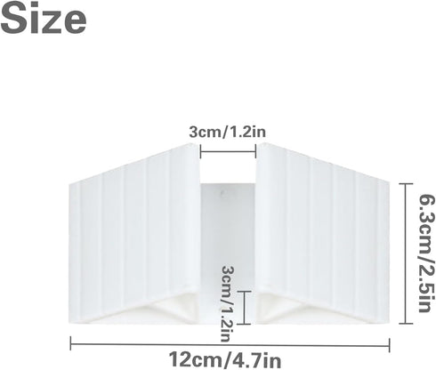 8 PCS Support Feet for Pet Gate Plastic Triangle Reinforcement Fitting Stable Isolation Fence Gate Free Standing Pet Gate Dog Panel Fence Panels f...