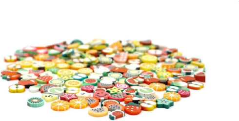 Yuren DIY Bracelet Beaded Crafts Jewelry Accessories Beads Beads 10mm Mixed Fruit Color Pony Beads Handmade Jewelry Beads 100pcs?Have Holes?...