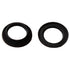 4 Pcs Medium Base Threaded Rings & 1pcs Black Shade Ring Removal Tool for E26 Base Sockets with Diameter of 1-1/2" (Black,Inner 38mm)...
