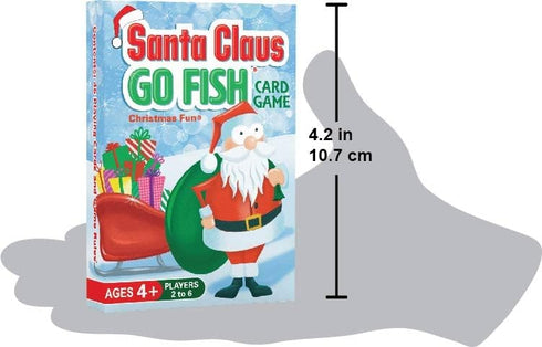 Santa Claus GO FISH Card Game - Christmas Gift for Kids 4-8 - Matching, Slap Jack & Old Maid Using Same Deck...