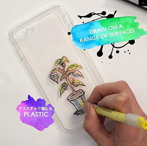 Derwent Paint Pen, Palette #3, 0.5mm Japanese Nib, 5 Pens (ZD2305520)...