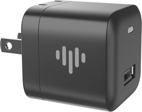 iLuv MYPOWER10 Black USB Wall Charger 12 Watt Type-A Fast Charging Foldable Power Adapter; Compatible with iPhone 13, iPhone 12, iPad Pro, Galaxy ...