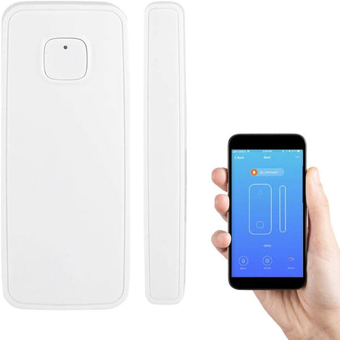 Smart Door&Window Sensor Alarm Compatible with and Google Home Tuya 45m 2.4g Control by app for Home Security...