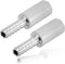 JoyTube Stainless Steel Aeration Stone, 0.5 Micron Diffusion Stone with 1/4" Hose Barb, Stainless Steel Aeration Oxygenation Stone Carbonating Sto...