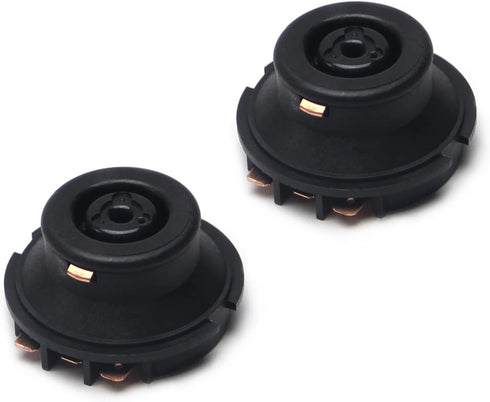 Fielect 2pcs Electric Kettle base Coupler Connector, Temperature Control Tip Top Base Socket Black 220V...
