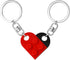 MPK Brick Matching Couple Heart Keychain for Boyfriend Girlfriend Valentines Day Stuff Him Friends Love Set Gifts...