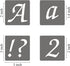 2 Inch Alphabet Letter Stencils - 70 Pack Letter Number Stencil Templates with Signs for Painting on Wood, Reusable Calligraphy Letters Stencils f...