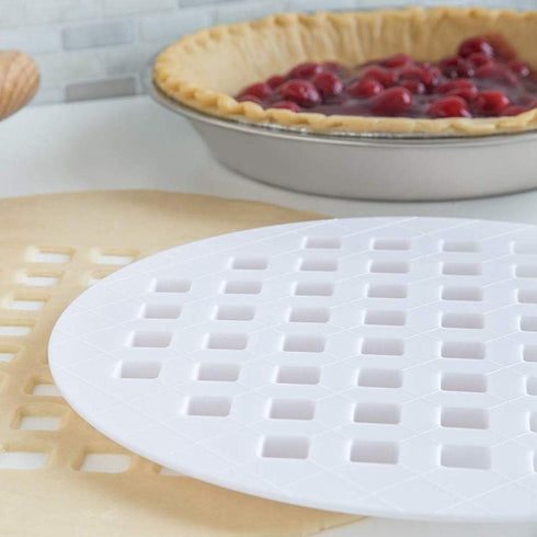 Fox Run Lattice Pie Top Cutter, Plastic, White 9.75 x 9.75 x 0.25 inches...