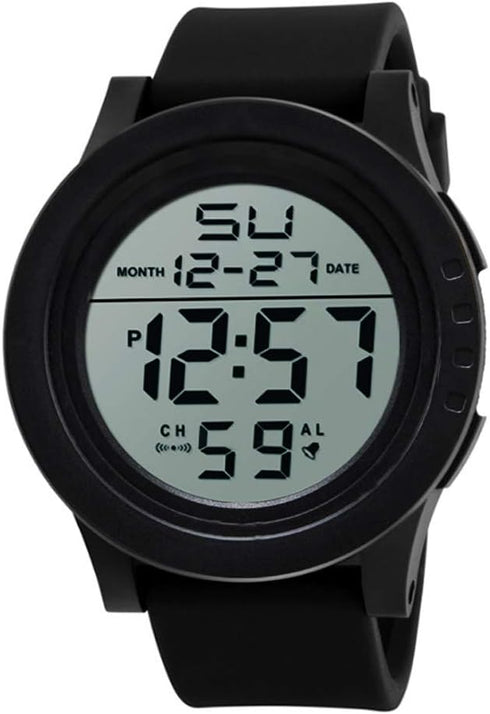 Men's Digital Sports Watch Waterproof Military Outdoor Wrist Watches for Men with LED Backlight Alarm Back Light...